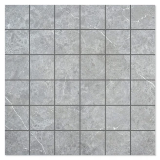 Marmor Mosaik  Klinker Firenze Grå Matt 30x30 (5x5) cm